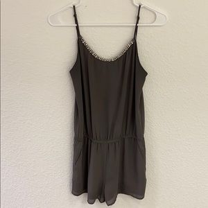 Women’s small grey & sparkle romper